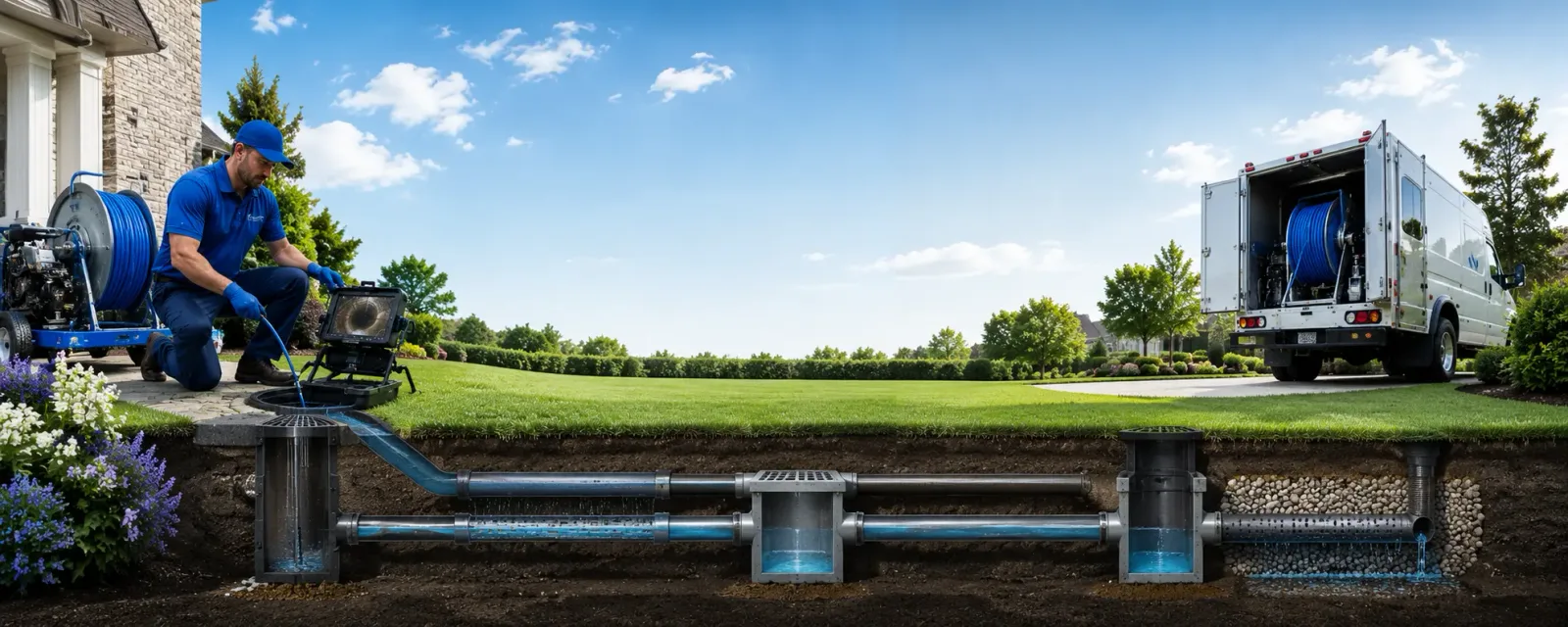 Outdoor drain cleaning information for Collingswood, NJ